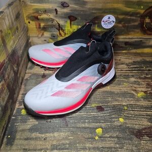 adidas $200 Adizero ZG BOA Spikeless Golf Shoes Black Gray IH9896 Men's 10 NWT